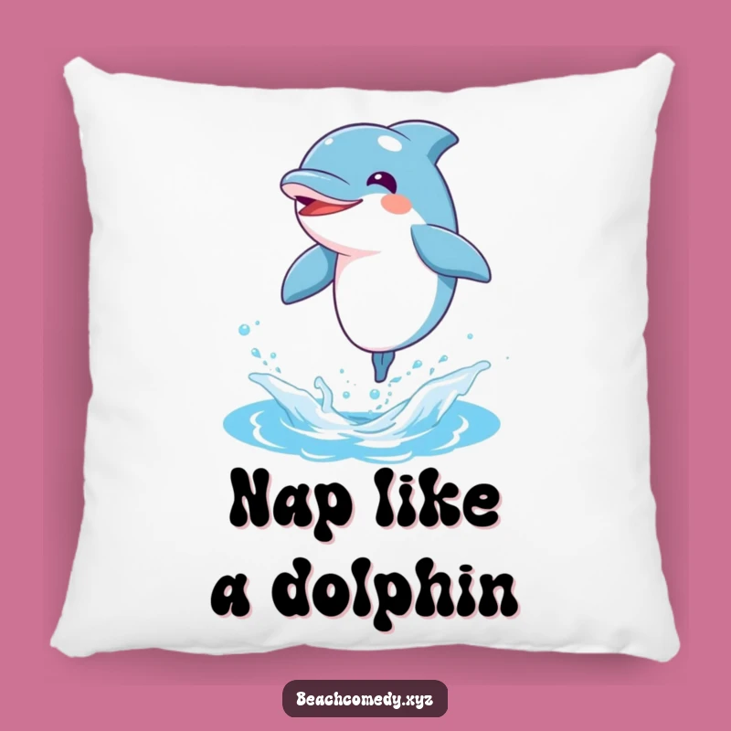 Funny Dolphin Pillow: Cozy Joyful Leaping Cushion, Hilarious Funny Gift
