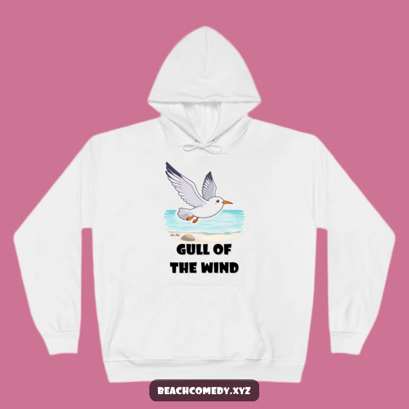 Funny Seagull Hoodie: Cozy Soaring Beach Comfort Funny Gift for All